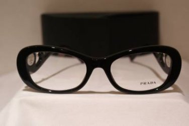 Brand New PRADA Eyeglass Mod. VPR 10Q Col. 1AB-1O1 54-19-135 & Case W/STONES!!!