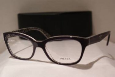 Brand New PRADA Eyeglass Mod. VPR 20P Col. MAT-1O1 52-17-140 & Case