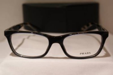 Brand New PRADA Eyeglass Mod. VPR 14P Col. EAR-1O1 53-17-145 & Case W/WOOD!!!