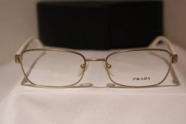 Brand New PRADA Eyeglass Mod. VPR 62O Col. EAG-1O1 53-17-135 & Case