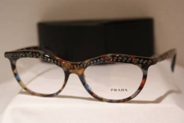Brand New PRADA Eyeglass Mod. VPR 22P Col. NAG-1O1 54-16-140 & Case W/STONES!!!
