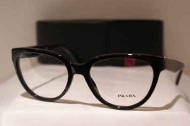 Brand New PRADA Eyeglass Mod. VPR 10P Col. 1AB-1O1 52-17-140 & Case
