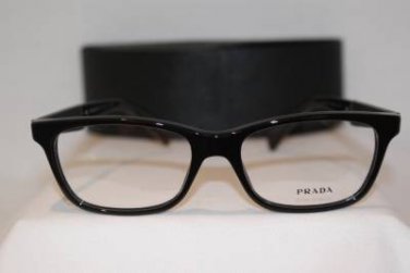 Brand New PRADA Eyeglass Mod. VPR 14P Col. 1AB-1O1 55-17-145 & Case W/WOOD!!!