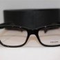 Brand New PRADA Eyeglass Mod. VPR 14P Col. 1AB-1O1 55-17-145 & Case W/WOOD!!!