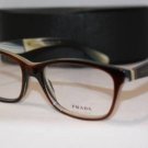 Brand New PRADA Eyeglass Mod. VPR 14P Col. EAP-1O1 55-17-145 & Case W/WOOD!!!