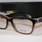 Brand New PRADA Eyeglass Mod. VPR 14P Col. EAP-1O1 55-17-145 & Case W/WOOD!!!