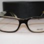Brand New PRADA Eyeglass Mod. VPR 14P Col. EAQ-1O1 53-17-145 & Case W/WOOD!!!