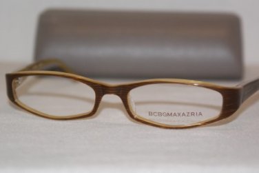 Brand New BCBGMaxazria Eyeglass Mod. Vittoria Col. Brown Marble 49-16-125 & Case