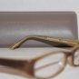 Brand New BCBGMaxazria Eyeglass Mod. Vittoria Col. Brown Marble 49-16-125 & Case