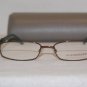 Brand New BCBGMaxazria Eyeglass Mod. Gianna Col. Brown 52-16-130 & Case