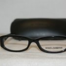 New D&G Dolce & Gabbana 1228 Black 50-16 Eyeglasses: Mod. DD 1228 (501) & Case