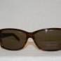 Brand New Nine West Leather Havana Sunglasses: Mod. Leather/S 58-14 & Case