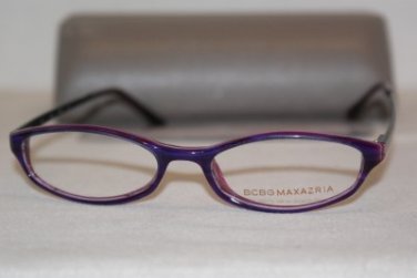 Brand New BCBGMaxazria Eyeglass Mod. Renata Col. Plum 50-17-140 & Case