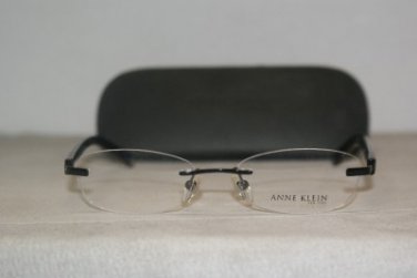 Brand New Anne Klein 9123 Black Eyeglasses: Mod. AK 9123 (490) 51-17 & Case