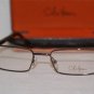 Brand New Cole Haan Eyeglass Mod. 985 Col.Brown W/ Wood!! 52-18-140 & Case