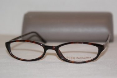 Brand New BCBGMaxazria Eyeglass Mod. Renata Col. Tortoise 50-17-140 & Case