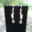 The Hunger Games Jewelry Inspired Arrow Heart Earrings