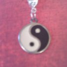 Vintage Ying Yang Necklace on 925 Silver Chain
