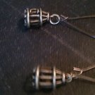 Bronze Birdcage earrings Steampunk Pagan Hunger Games Goth Industrial