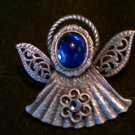 Vintage Estate Signed KC Angel Brooch