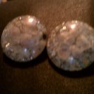 Vintage Estate Unique Shells Clip On Earrings