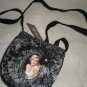 NEW Marilyn Monore Small Pretty Black Lacey Cross Body Purse..free shipping