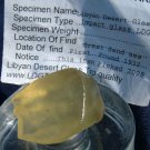 Libyan Desert Glass Meteorite Tektite impact specimen(92 crt)dimples Real Gem