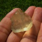Libyan Desert Glass Meteorite Tektite impact specimen( 84 crt) dimples Real Gem