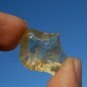 Libyan Desert Glass Meteorite Tektite impact specimen( 26 cart)dimples Real Gem