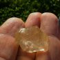 Libyan Desert Glass Meteorite Tektite impact specimen( 26 cart)dimples Real Gem