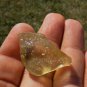 Libyan Desert Glass Meteorite Tektite impact specimen( 44 crt) dimples Real Gem