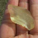 Libyan Desert Glass Meteorite Tektite impact specimen( 88 crt) dimples Real Gem
