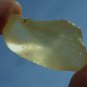 Libyan Desert Glass Meteorite Tektite impact specimen( 88 crt) dimples Real Gem