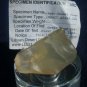 Libyan Desert Glass Meteorite Tektite impact specimen( 150 crt)dimples Real Gem