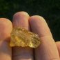 Libyan Desert Glass Meteorite Tektite impact specimen( 17 crt) dimples Real Gem
