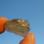 Libyan Desert Glass Meteorite Tektite impact specimen( 17 crt) dimples Real Gem
