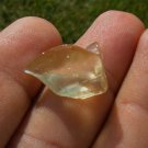 Libyan Desert Glass Meteorite Tektite impact specimen( 14 cart)dimples Real Gem