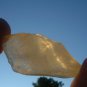 Libyan Desert Glass Meteorite Tektite impact specimen( 75 crt) dimples Real Gem