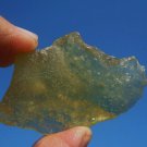 Libyan Desert Glass Meteorite Tektite impact specimen( 125 crt)dimples Real Gem