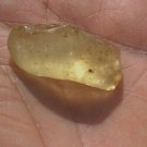 Libyan Desert Glass Meteorite Tektite impact specimen( 33 crt) dimples Real Gem