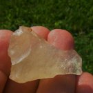 Libyan Desert Glass Meteorite Tektite impact specimen( 55 crt) dimples Real Gem
