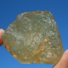 Libyan Desert Glass Meteorite Tektite impact specimen(575 crt)dimples yellow Gem
