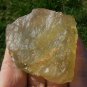 Libyan Desert Glass Meteorite Tektite impact specimen(575 crt)dimples yellow Gem