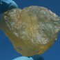 Libyan Desert Glass Meteorite Tektite impact specimen(575 crt)dimples yellow Gem
