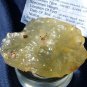 Libyan Desert Glass Meteorite Tektite impact specimen(575 crt)dimples yellow Gem