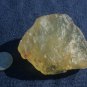 Libyan Desert Glass Meteorite Tektite impact specimen(575 crt)dimples yellow Gem