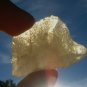 Libyan Desert Glass Meteorite Tektite impact specimen(80crt)dimples yellow Gem