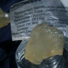 Libyan Desert Glass Meteorite Tektite impact specimen( 65 crt) dimples Real Gem