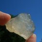 Libyan Desert Glass Meteorite Tektite impact specimen( 65 crt) dimples Real Gem