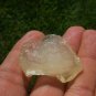 Libyan Desert Glass Meteorite Tektite impact specimen( 65 crt) dimples Real Gem